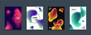 Vektör kapak tasarımları. Gelecekteki Poster şablonu. Smartphone modern arka plan ayarlamak.