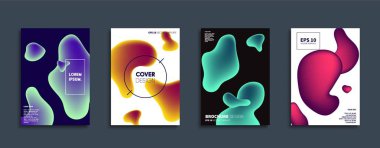 Vektör kapak tasarımları. Gelecekteki Poster şablonu. Smartphone modern arka plan ayarlamak.