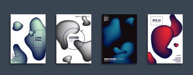 Vektör kapak tasarımları. Gelecekteki Poster şablonu. Smartphone modern arka plan ayarlamak.