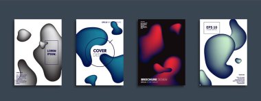 Vektör kapak tasarımları. Gelecekteki Poster şablonu. Smartphone modern arka plan ayarlamak.
