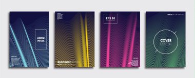 Vektör kapak tasarımları. Gelecekteki Poster şablonu. Smartphone modern arka plan ayarlamak.
