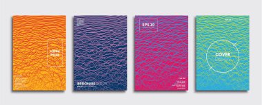 Vektör kapak tasarımları. Gelecekteki Poster şablonu. Smartphone modern arka plan ayarlamak.