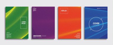 Vektör kapak tasarımları. Gelecekteki Poster şablonu. Smartphone modern arka plan ayarlamak.