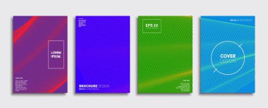 Vektör kapak tasarımları. Gelecekteki Poster şablonu. Smartphone modern arka plan ayarlamak.