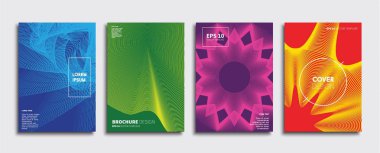 Vektör kapak tasarımları. Gelecekteki Poster şablonu. Smartphone modern arka plan ayarlamak.