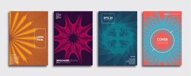 Vektör kapak tasarımları. Gelecekteki Poster şablonu. Smartphone modern arka plan ayarlamak.