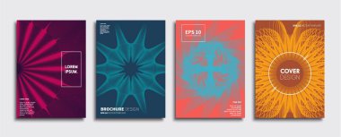 Vektör kapak tasarımları. Gelecekteki Poster şablonu. Smartphone modern arka plan ayarlamak.