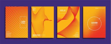 Vektör kapak tasarımları. Gelecekteki Poster şablonu. Smartphone modern arka plan ayarlamak.