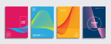 Vektör kapak tasarımları. Gelecekteki Poster şablonu. Smartphone modern arka plan ayarlamak.