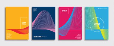 Vektör kapak tasarımları. Gelecekteki Poster şablonu. Smartphone modern arka plan ayarlamak.