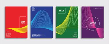 Vektör kapak tasarımları. Gelecekteki Poster şablonu. Smartphone modern arka plan ayarlamak.