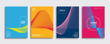 Vektör kapak tasarımları. Gelecekteki Poster şablonu. Smartphone modern arka plan ayarlamak.