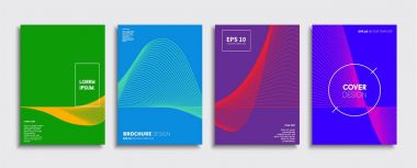 Vektör kapak tasarımları. Gelecekteki Poster şablonu. Smartphone modern arka plan ayarlamak.