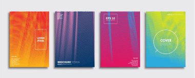 Vektör kapak tasarımları. Gelecekteki Poster şablonu. Smartphone modern arka plan ayarlamak.