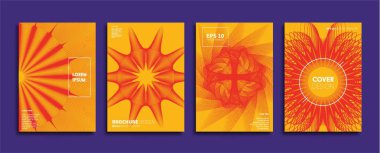 Vektör kapak tasarımları. Gelecekteki Poster şablonu. Smartphone modern arka plan ayarlamak.