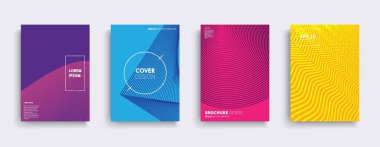 Vektör kapak tasarımları. Gelecekteki Poster şablonu. Smartphone modern arka plan ayarlamak.