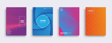 Vektör kapak tasarımları. Gelecekteki Poster şablonu. Smartphone modern arka plan ayarlamak.