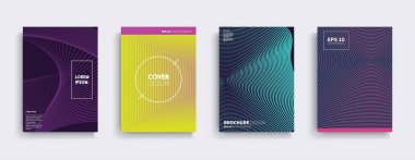 Vektör kapak tasarımları. Gelecekteki Poster şablonu. Smartphone modern arka plan ayarlamak.