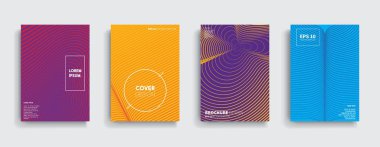 Vektör kapak tasarımları. Gelecekteki Poster şablonu. Smartphone modern arka plan ayarlamak.