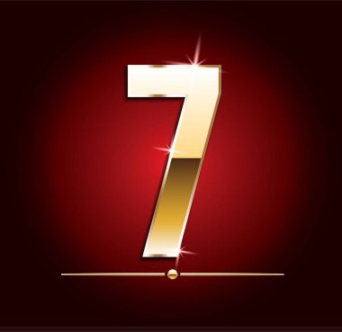 Yüksek kaliteli altın efektli vektör harfler. Vektör çizim