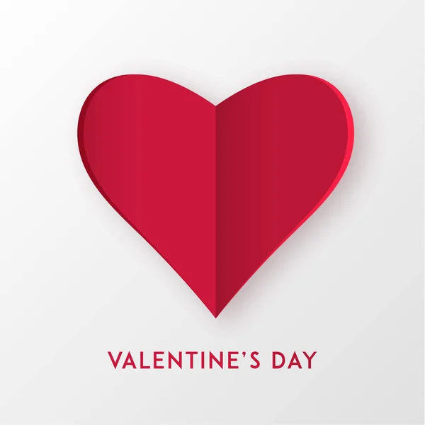 Láska Srdce Řezání Papíru Pro Den Svatého Valentýna Nebo Jakékoli — Stockový vektor