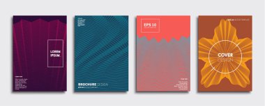 Vektör kapak tasarımları. Gelecekteki Poster şablonu. Smartphone modern arka plan ayarlamak.