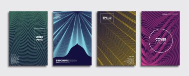 Vektör kapak tasarımları. Gelecekteki Poster şablonu. Smartphone modern arka plan ayarlamak.