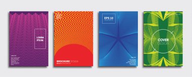 Vektör kapak tasarımları. Gelecekteki Poster şablonu. Smartphone modern arka plan ayarlamak.