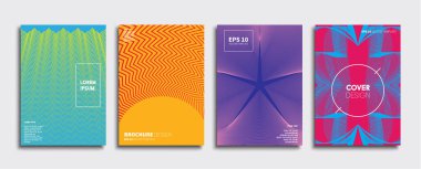 Vektör kapak tasarımları. Gelecekteki Poster şablonu. Smartphone modern arka plan ayarlamak.