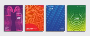 Vektör kapak tasarımları. Gelecekteki Poster şablonu. Smartphone modern arka plan ayarlamak.