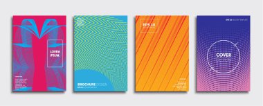 Vektör kapak tasarımları. Gelecekteki Poster şablonu. Smartphone modern arka plan ayarlamak.