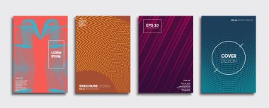 Vektör kapak tasarımları. Gelecekteki Poster şablonu. Smartphone modern arka plan ayarlamak.