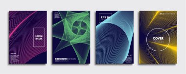 Vektör kapak tasarımları. Gelecekteki Poster şablonu. Smartphone modern arka plan ayarlamak.