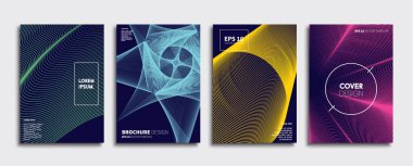 Vektör kapak tasarımları. Gelecekteki Poster şablonu. Smartphone modern arka plan ayarlamak.