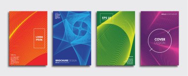 Vektör kapak tasarımları. Gelecekteki Poster şablonu. Smartphone modern arka plan ayarlamak.