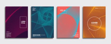 Vektör kapak tasarımları. Gelecekteki Poster şablonu. Smartphone modern arka plan ayarlamak.