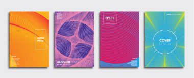 Vektör kapak tasarımları. Gelecekteki Poster şablonu. Smartphone modern arka plan ayarlamak.
