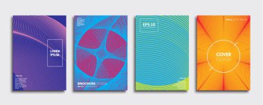 Vektör kapak tasarımları. Gelecekteki Poster şablonu. Smartphone modern arka plan ayarlamak.