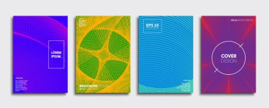 Vektör kapak tasarımları. Gelecekteki Poster şablonu. Smartphone modern arka plan ayarlamak.