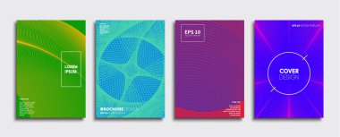 Vektör kapak tasarımları. Gelecekteki Poster şablonu. Smartphone modern arka plan ayarlamak.