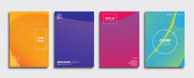 Vektör kapak tasarımları. Gelecekteki Poster şablonu. Smartphone modern arka plan ayarlamak.