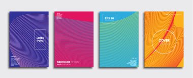 Vektör kapak tasarımları. Gelecekteki Poster şablonu. Smartphone modern arka plan ayarlamak.