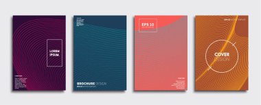 Vektör kapak tasarımları. Gelecekteki Poster şablonu. Smartphone modern arka plan ayarlamak.