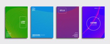 Vektör kapak tasarımları. Gelecekteki Poster şablonu. Smartphone modern arka plan ayarlamak.