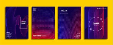 Vektör kapak tasarımları. Gelecekteki Poster şablonu. Smartphone modern arka plan ayarlamak.