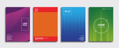 Vektör kapak tasarımları. Gelecekteki Poster şablonu. Smartphone modern arka plan ayarlamak.