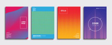 Vektör kapak tasarımları. Gelecekteki Poster şablonu. Smartphone modern arka plan ayarlamak.