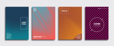 Vektör kapak tasarımları. Gelecekteki Poster şablonu. Smartphone modern arka plan ayarlamak.