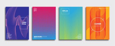 Vektör kapak tasarımları. Gelecekteki Poster şablonu. Smartphone modern arka plan ayarlamak.