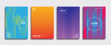 Vektör kapak tasarımları. Gelecekteki Poster şablonu. Smartphone modern arka plan ayarlamak.